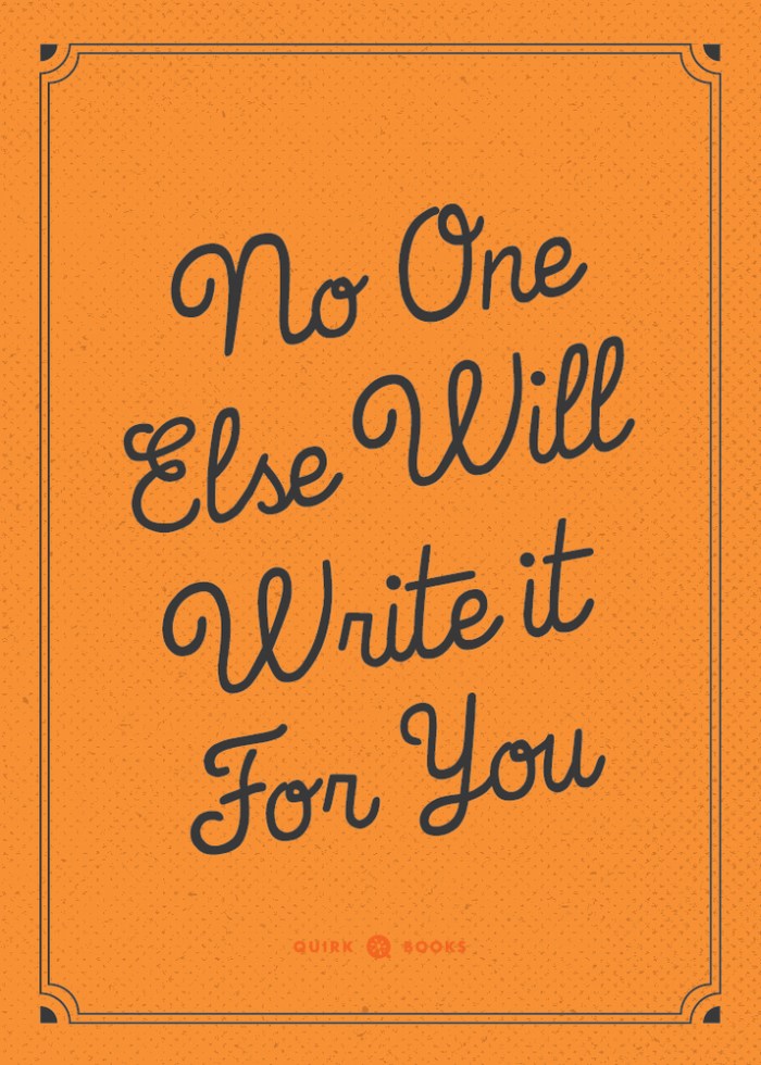 Nano Posters - No one write it for you