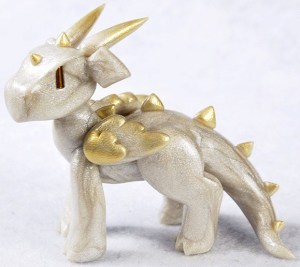 - Angelic Pearly White Gold Dust Accents