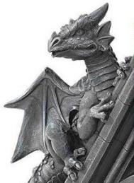 Gothic Castle Dragons Sculptural Bookends at Design Toscano (detail 2)