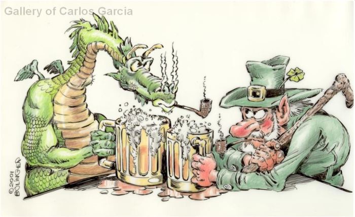 Irish Drinking Dragon by Bruce Bolinger