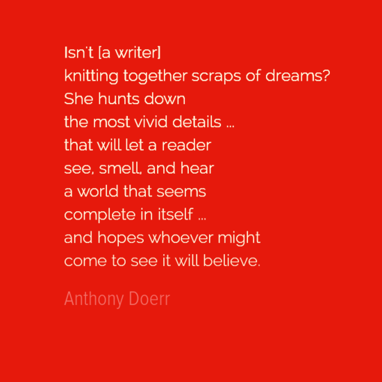 Anthony Doerr Quote