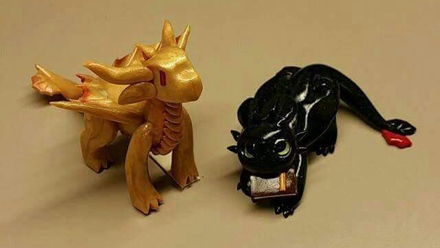 Brass Dragon and Toothless