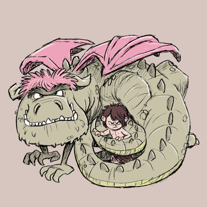 pete_s_dragon_by_cartoonstudy