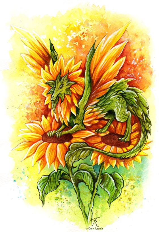 sunflower_fairy_dragon_by_trollgirl