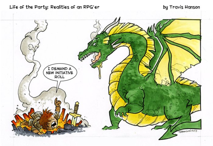 I Want a Re-Roll RPG Comic by Travis Hanson