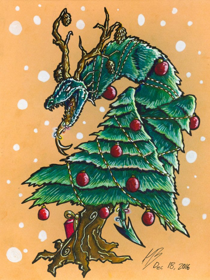 100__xmas_tree_dragon_by_dracophobos
