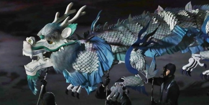 Olympics 2018 Dragon Puppet by Nicholas Mahon (Detail)