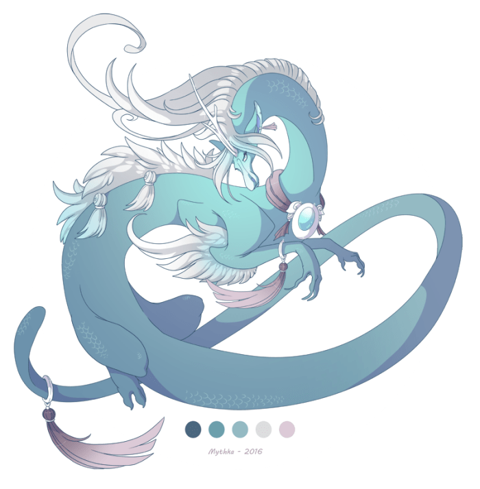 Dragon-a-Day 89 Aquamarine by Mythka
