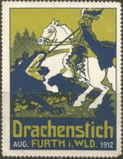 1912 Drachenstich Furth im Wuld Postage Stamp