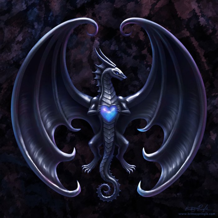 Sapphire Heart Dragon ID by BritneyPringle