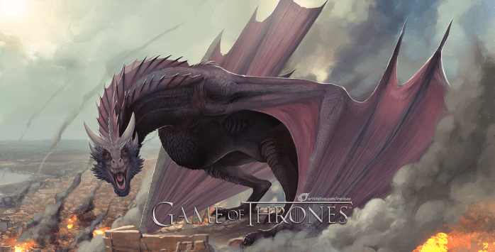 game_of_thrones___dragon_drogon_by_irenbee