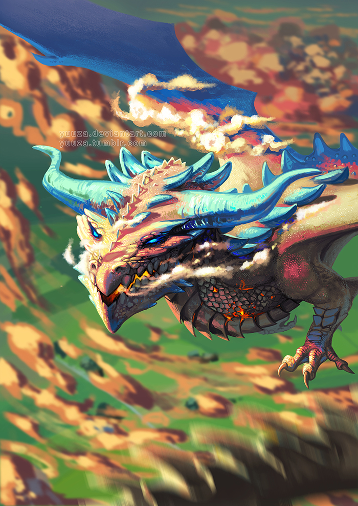 Topaz_Dragon_by_Yuuza